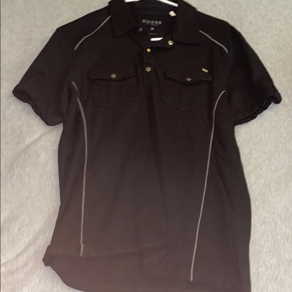 Guess button down
